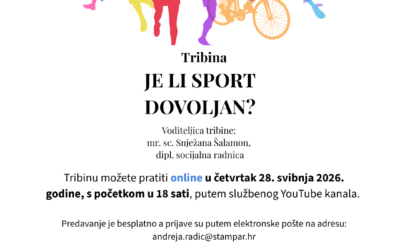 Tribina ‘Je li sport dovoljan?’