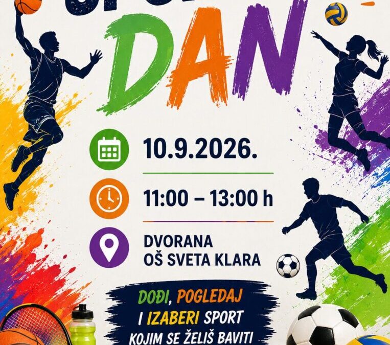 SPORTSKI DAN – 10. rujna 2026.
